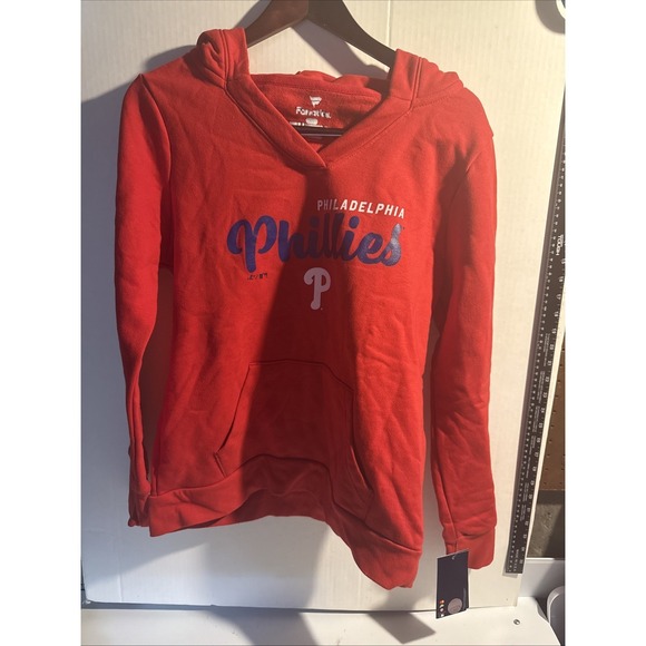 Philadelphia Phillies Fanatics Women's V-Neck Hoodie Size Medium Brand New - Picture 2 of 7